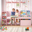 Keezi Kids Storage Unit Bookshelf Toy Box Organiser Bench Seat Cabinet 170cm Pink