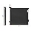 Keezi Retractable Gate Baby Gate Pet Safety Fence Extends up to 140cm Black