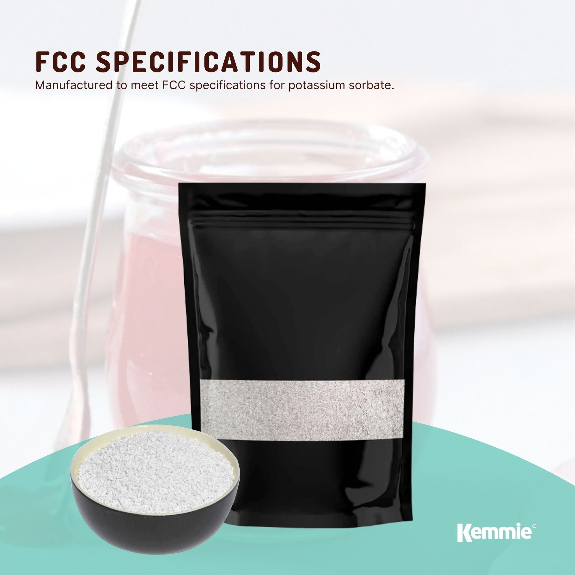 Kemmie 1Kg Potassium Sorbate Granules E202 Preservative Cosmetic Brewing