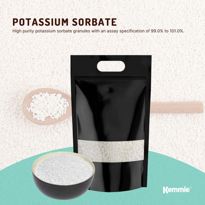 Kemmie 10Kg Potassium Sorbate Granules E202 Preservative Cosmetic Brewing