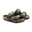 Kids Birkenstock Arizona Birko-Flor Camo Khaki Unisex Slip On Sandals