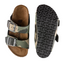 Kids Birkenstock Arizona Birko-Flor Camo Khaki Unisex Slip On Sandals