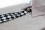 Kids Boys Black & White Patterned Elastic Neck Tie - Big Checkers