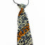 Kids Boys Multicoloured Patterned Elastic Neck Tie - Leopard Champagne