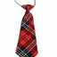 Kids Boys Red Patterned Elastic Neck Tie - Criss Cross Red