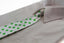 Kids Boys White & Green Patterned Elastic Neck Tie - Four Leaf Clover