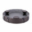 Kids Outdoor Sandpit Toys Sandbox 121cm Round Brown 3 Seats Cover Liner