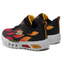 Kids Skechers Flex Glow Dezlom Black/Red Infant Boys Light Up Trainers