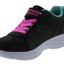 Kids Skechers Glimmer Kicks - Fresh Glow Black Comfy Running Shoes