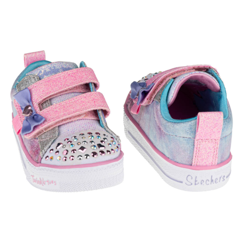 Kids Skechers Shufflelites Sweet Supply Colourful Infant Girls Light Up Sneakers