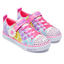 Kids Skechers Sparklelite Super Blooms White Flowers Light Up Girls Sneakers
