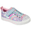 Kids Skechers Twinkle Sparks - Unicorn Charme Lavender/Multi Girls Light Up Trainers