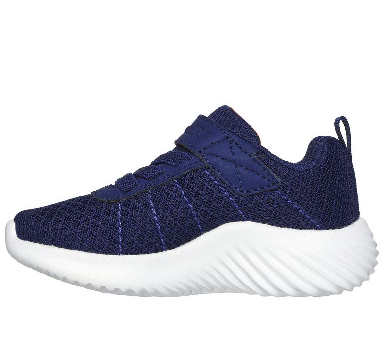 Kids Skechers Unisex Bounder Baronik Navy Shoes Boys Girls Sneakers