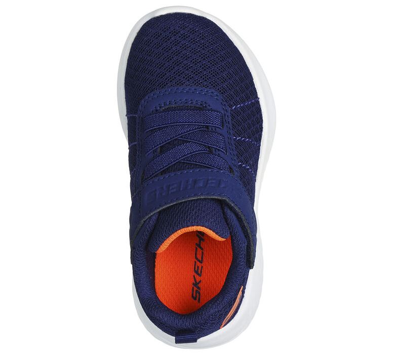 Kids Skechers Unisex Bounder Baronik Navy Shoes Boys Girls Sneakers