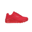Kids Skechers Uno Ice Red Comfy Unisex Running Shoe