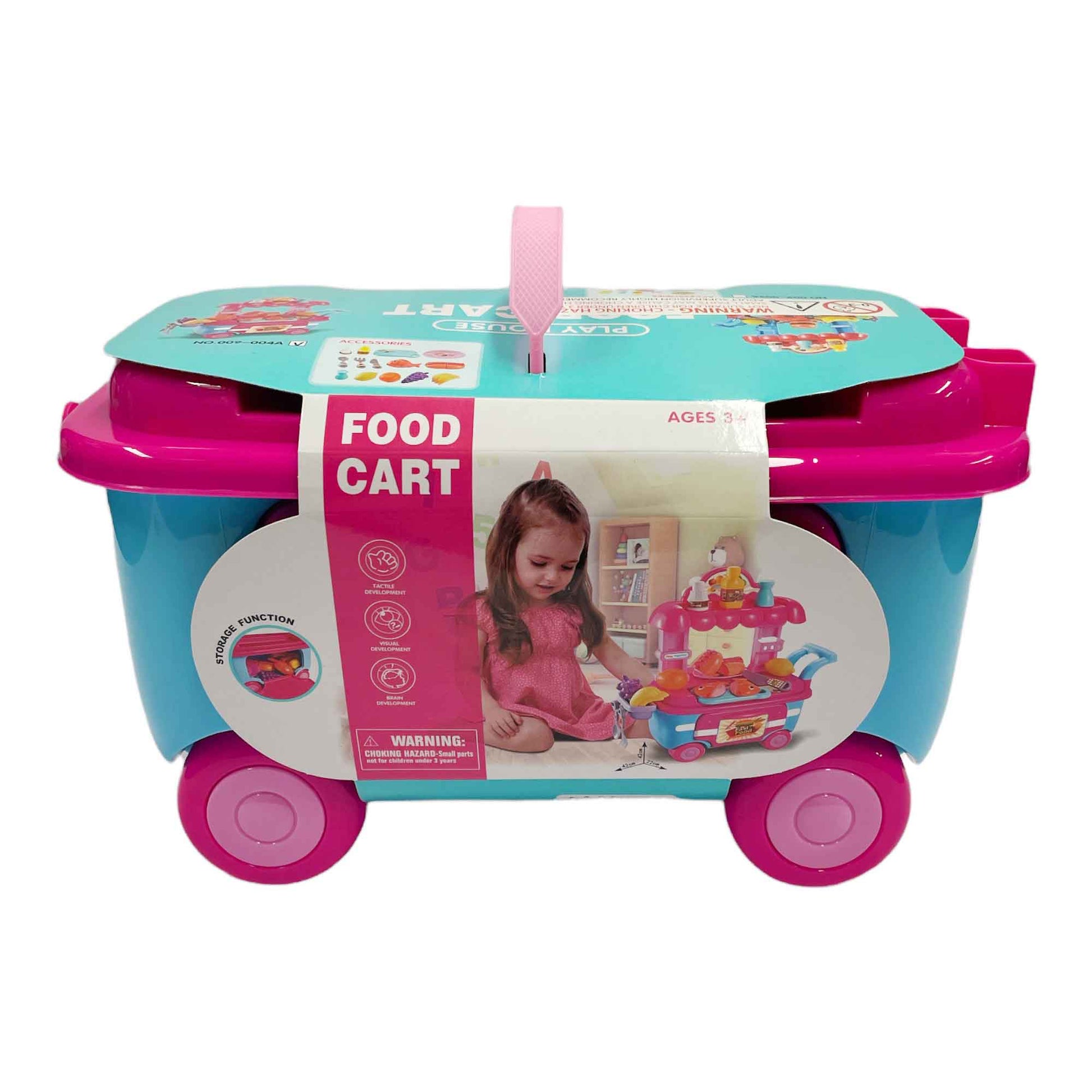 Kids Toy Cart - Market Food Organise and Play House Children