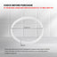 Kitchee 101mm Flat No-Lip Gasket Seal for Nutri Ninja 600W Cups - White