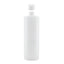 Kitchee 10x 250ml Natural HDPE Round Bottle + 28/410 Caps - Empty Plastic Food Storage
