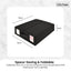 Kitchee 10x Foldable Bed Sheet Storage Box - Linen + Closet Organiser Black