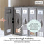 Kitchee 10x Foldable Bed Sheet Storage Box - Linen + Closet Organiser Grey