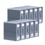 Kitchee Foldable Bed Sheet Storage Boxes - Linen Blanket and Closet Organiser Grey