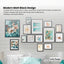 Kitchee 12 Pieces Photo Frame Set - Modern Gallery Wall Mixed Sizes Matt Black