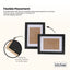 Kitchee 12 Pieces Photo Frame Set - Modern Gallery Wall Mixed Sizes Matt Black