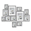 Kitchee 12 Pieces Photo Frame Set - Modern Gallery Wall Mixed Sizes Matt Black