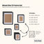 Kitchee 12 Pieces Photo Frame Set - Modern Gallery Wall Pack Matte Black