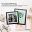 Kitchee 12 Pieces Photo Frame Set - Modern Gallery Wall Pack Matte Black