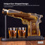 Kitchee 225mL Whisky or Wine Decanter Glass Pistol Set - 2 Glasses + Stand