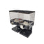 Kitchee 3.7L Double Cereal Dispenser Countertop for Rice Grain Storage Black