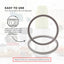 Kitchee 3x Grey Gasket Seal Ring For Nutribullet Model 600 900 1200W 90mm