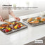 Kitchee 40.5x30.5cm Oven Baking Tray + Cooling Rack 4 Piece Stainless Steel Set