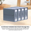 Kitchee 4x Foldable Bed Sheet Storage Box - Linen + Closet Organiser Grey