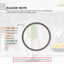 Kitchee 4x Grey Gasket Seal Ring For Nutribullet Model 600 900 1200W 90mm