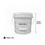 Kitchee Bulk 10x 10L Plastic Buckets + Lids - Empty White With Handle Large Pail