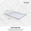 Kitchee Foam Floor Mat 150x200cm - Padded Thick Soft Tatami Style Rug Grey