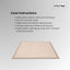 Kitchee Foam Floor Mat 200x200cm - Padded Thick Soft Tatami Style Rug Cream