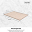 Kitchee Foam Floor Mat - Padded Thick Deep Soft Tatami Style Rug Cream