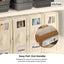 Kitchee Foldable Bed Sheet Storage Boxes - Linen Blanket and Closet Organiser Beige