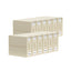 Kitchee Foldable Bed Sheet Storage Boxes - Linen Blanket and Closet Organiser Beige