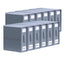Kitchee Foldable Bed Sheet Storage Boxes - Linen Blanket and Closet Organiser Grey