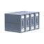 Kitchee Foldable Bed Sheet Storage Boxes - Linen Blanket and Closet Organiser Grey