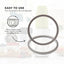 Kitchee For Nutribullet Short Cup + Extractor Blade + Grey Seal