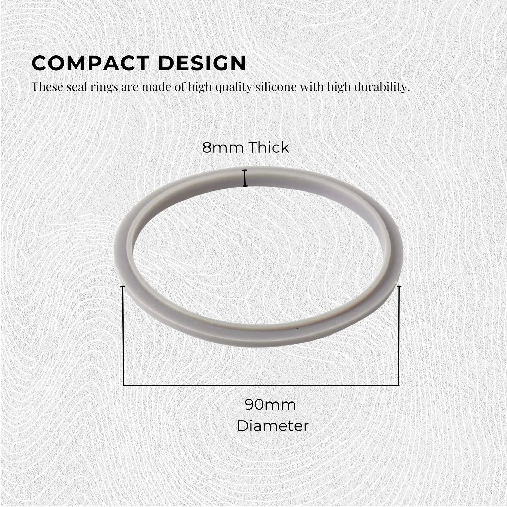 Kitchee For Nutribullet Short Cup + Holder Lip Ring + Grey Seal for 900 600