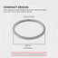 Kitchee Grey Gasket Seal Ring For Nutribullet Model 600 900 1200W 90mm