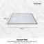 Kitchee Kids Foam Floor Play Mat 200x200cm – Padded Thick Soft Tatami Style Grey