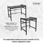 Kitchee Microwave Single Shelf - Expanding Storage Rack Kitchen Organiser Stand
