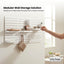 Kitchee Pegboard Wall Organiser Storage Kit 18 with Hooks and Baskets White